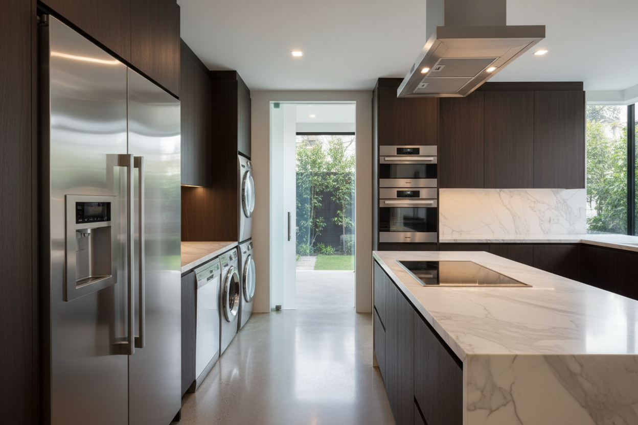 Premium appliances in a luxury home environment